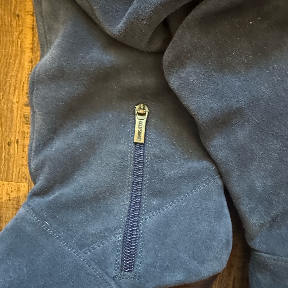 Blue Suede Heeled Boots — Colin Stuart - Picture 6 of 8